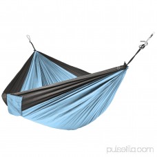 Best Choice Products Portable Nylon Parachute Hammock w/ Attached Stuff Sack - Blue